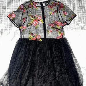 Floral sheer dress